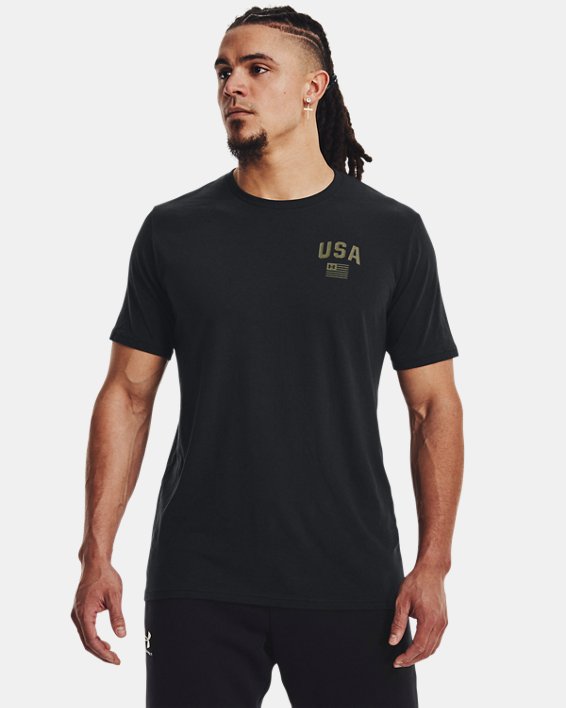 Men's UA Freedom Eagle T-Shirt, Black, pdpMainDesktop image number 0